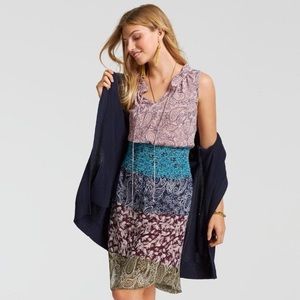 Cabi Dani Boho Mixed Print Dress